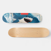 Hai im Ozean Skateboard (Horizontal)