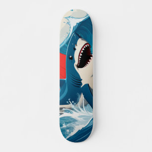 Hai im Ozean Skateboard