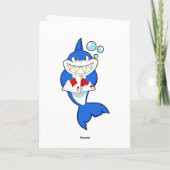 Hai im Poker mit Poker-Karten Karte (Rückseite)