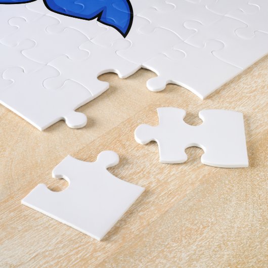 Hai im Poker mit Poker-Karten Puzzle (Seite)