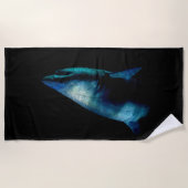 Hai im Schatten Strandtuch (Vorderseite)