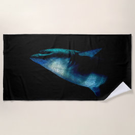 Hai im Schatten Strandtuch