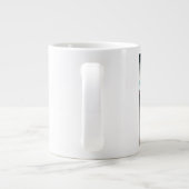 Hai in der Nähe des Bootes Jumbo-Tasse (Rückseite)