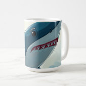Hai in der Nähe des Bootes Kaffeetasse (VorderseiteRechts)
