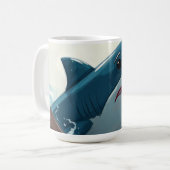 Hai in der Nähe des Bootes Kaffeetasse (Vorderseite Links)