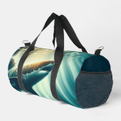 Hai in der Tiefsee und Sonnenlicht Duffle Bag (Rechte Ecke)
