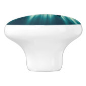 Hai in der Tiefsee und Sonnenlicht Keramikknauf (Seitenansicht)