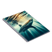 Hai in der Tiefsee und Sonnenlicht Notizblock (Rechte Seite)