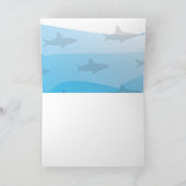 Hai in der Weihnachtsmannmütze Weihnachten geklapp (Innenseite)