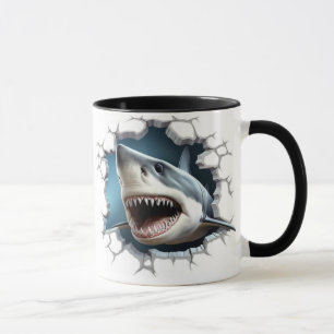 Hai in einer Mauer Tasse
