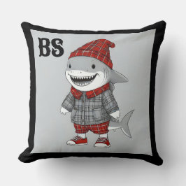 Hai in Scottish Disguise - charmanter Katzenhai Kissen