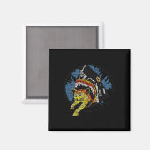 Hai isst ein KatzenShirt Magnet (Vorderseite/Rückseite)