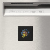 Hai isst ein KatzenShirt Magnet (In Situ (Geschirrspüler))