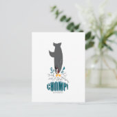 Hai isst eine Ente Postkarte (Stehend Vorderseite)