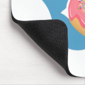 Hai isst einen Donut Mousepad (Ecke)