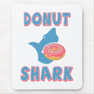Hai isst einen Donut Mousepad