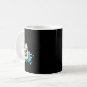 Hai isst Skeleton Spaß Halloween Jungs Mädchen Kin Kaffeetasse (Vorderseite Links)