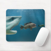 Hai jagen Seebarsch jung Mousepad (Mit Mouse)
