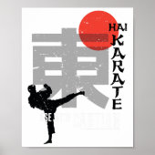 Hai Karate Anwendung mit Vorsicht Retro Aftershave Poster (Vorne)