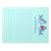 Hai Kid's Niedliches Kawaii Stationary Notepad Notizblock (Vorderseite)