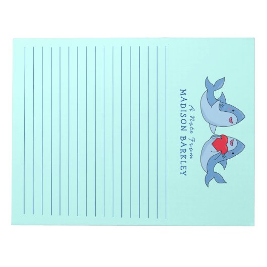 Hai Kid's Niedliches Kawaii Stationary Notepad Notizblock (Vorderseite)