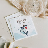 Hai-Kiefer-Einladung Serviette