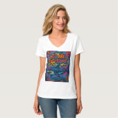 Hai-Kiefer Graffiti T-Shirt (Vorderseite Vollansicht)