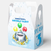 Hai-Kindergeburtstag Geschenkschachtel (Geöffnet)