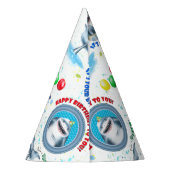 Hai-Kindergeburtstag Partyhütchen (Rückseite)