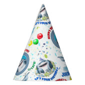 Hai-Kindergeburtstag Partyhütchen (Links)