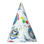 Hai-Kindergeburtstag Partyhütchen (Rechts)