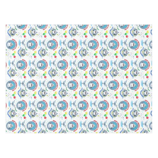 Hai-Kindergeburtstag Tischdecke (Vorderseite (Horizontal))