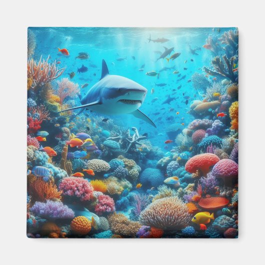 Hai-Kühlschrankmagnet Magnet (Vorne)