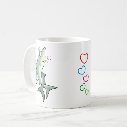 Hai-Liebe Kaffeetasse (Vorderseite Links)