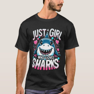 Hai Meer Tierliebhaber Nur Ein Mädchen Das Haie Li T-Shirt