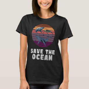 Hai, Meeresschildkröte, Wal, Umweltschutz T-Shirt