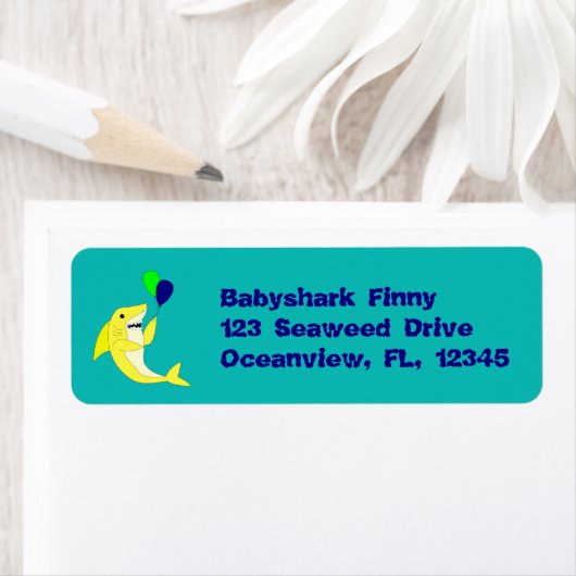 Hai mit Ballons (Insitu)