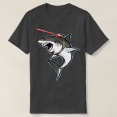 Hai mit Laser Beam T-Shirt (Design vorne)