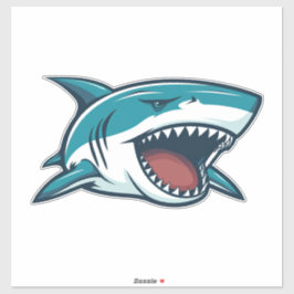 Hai mit offenem Mund Aufkleber