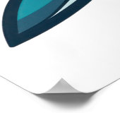 Hai mit offenem Mund Poster (Ecke)