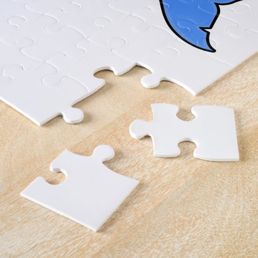 Hai mit Pizza als Köder Puzzle (Seite)