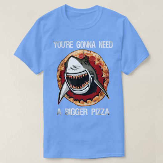 Hai mit Pizza Teeth 29035120 T-Shirt (Design vorne)