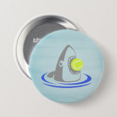 Hai mit Tennisball Button (Vorne & Hinten)