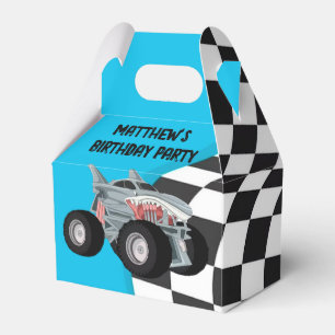 Hai-Monster-Lkw-Racing-Fahne Geburtstagspartei Geschenkschachtel