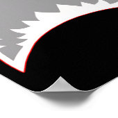 Hai-Mund-Kiefer Lazy leicht Kostüm zu Halloween Pa Poster (Ecke)