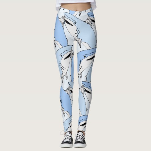 Hai Muster Leggings (Vorderseite)