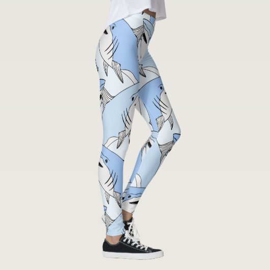 Hai Muster Leggings (Rechts)