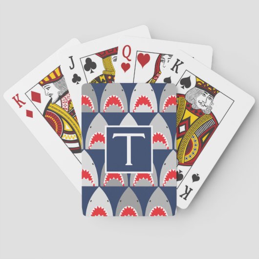 Hai-Muster Spielkarten (Rückseite)