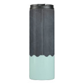 Hai Navy Blau unter Wasser Thermosbecher (Rückseite)