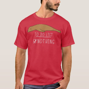 Hai Niedlich Kawaii Lazy Tier zu tun Nichts auflis T-Shirt